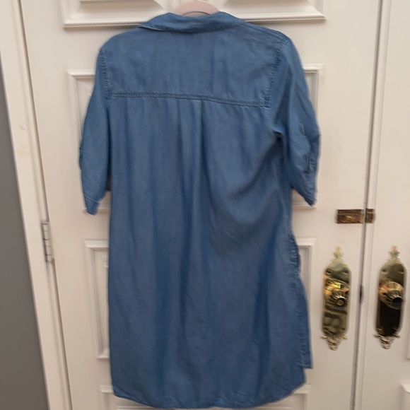Chambray Quarter Length Sleeve Dress - Size MEDIUM - Picture 3 of 4